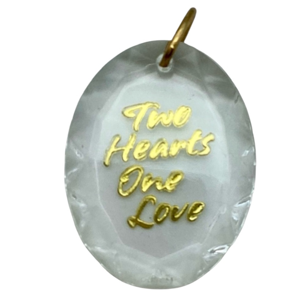 Hallmark 1990 “Loving Hearts” Acrylic Miniature Christmas Ornament